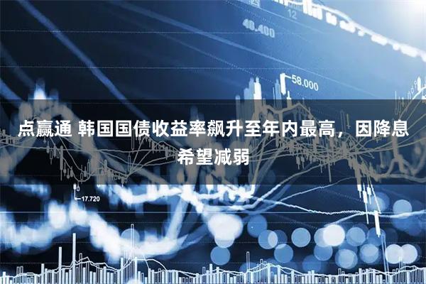 点赢通 韩国国债收益率飙升至年内最高，因降息希望减弱