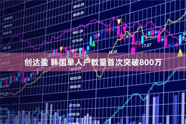 创达盈 韩国单人户数量首次突破800万