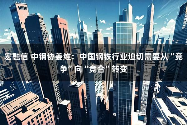 宏融信 中钢协姜维：中国钢铁行业迫切需要从“竞争”向“竞合”转变