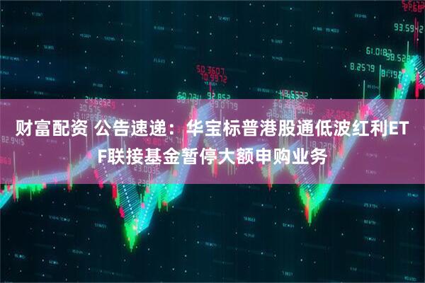 财富配资 公告速递：华宝标普港股通低波红利ETF联接基金暂停大额申购业务