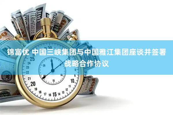 锦富优 中国三峡集团与中国雅江集团座谈并签署战略合作协议