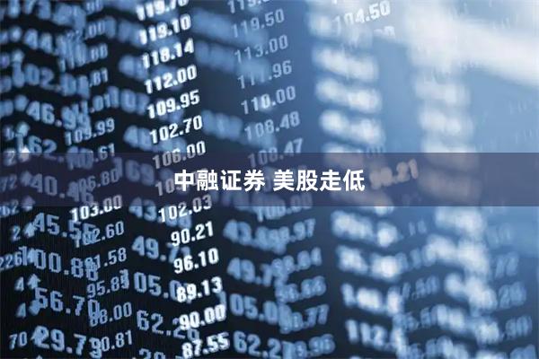 中融证券 美股走低
